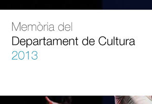 Memòria del Departament de Cultura